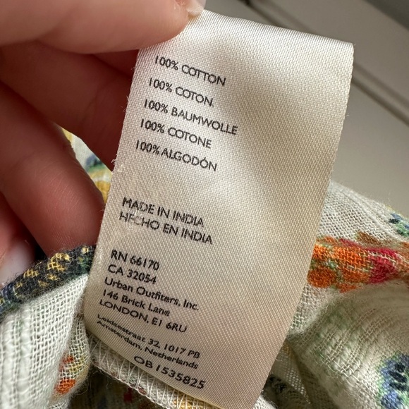 NWT BY ANTHROPOLOGIE SIZE S Twist Crop BLOUSE BALLOON SLEEVE BOHO floral - Picture 4 of 6